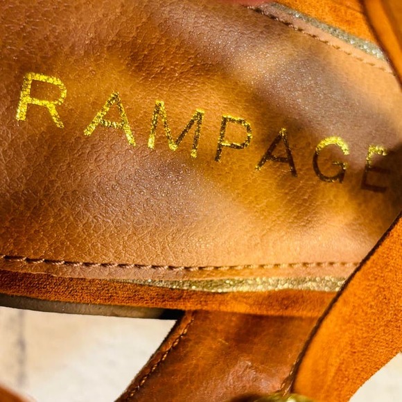 NWOT Rampage RAM-Henna Gladiator Style Ankle Wrap Heeled Sandals Women's Sz 9M - Picture 7 of 8